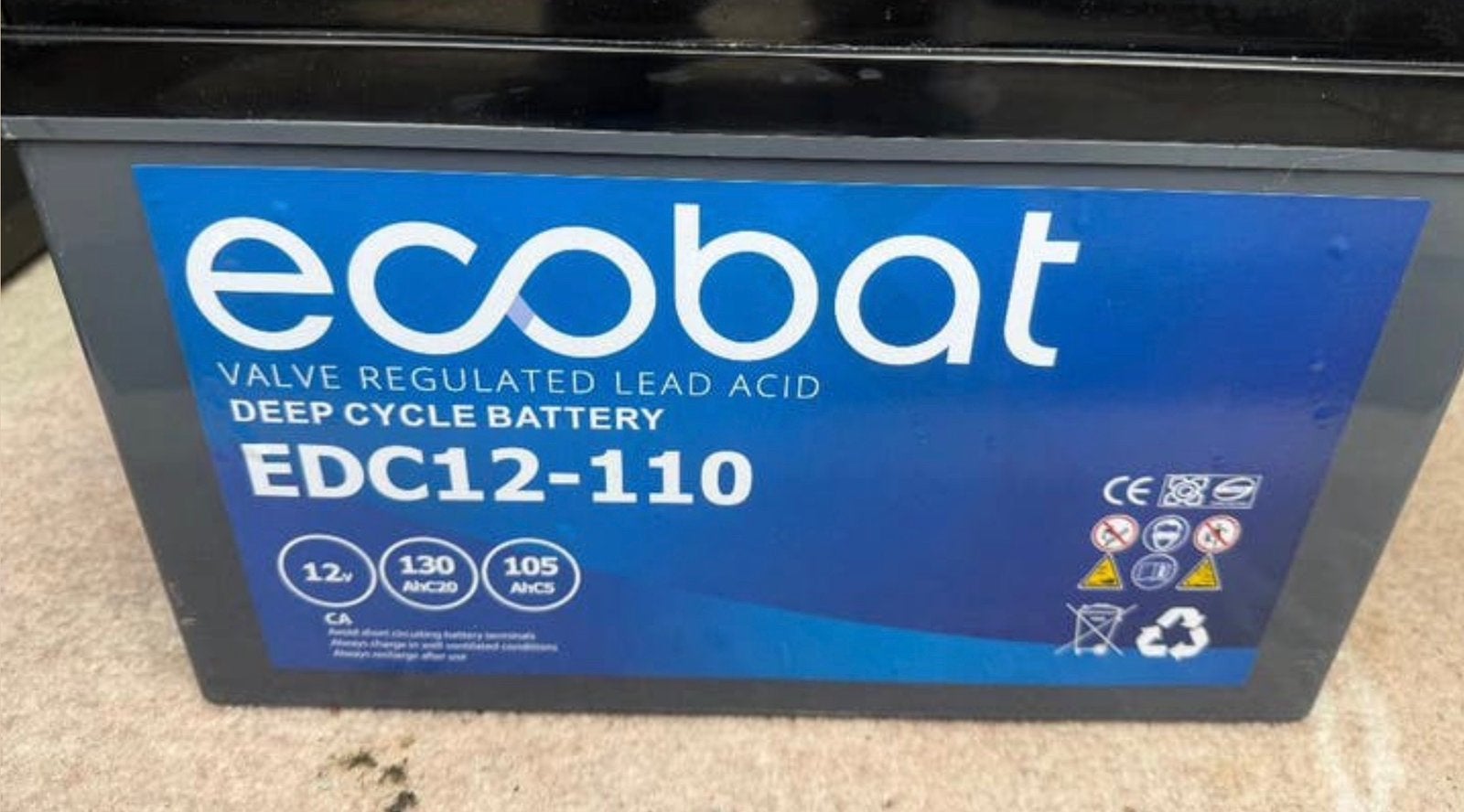 Ecobat accu  110ah, Auto-onderdelen, Ophalen, Gebruikt
