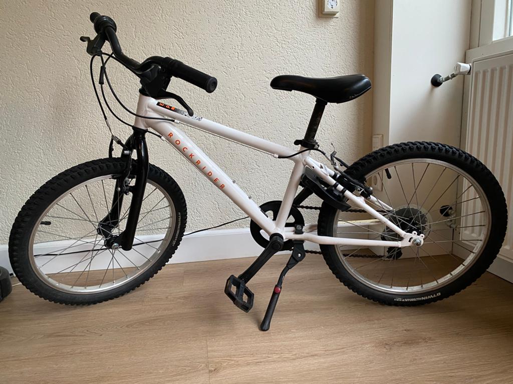 Rockrider EXPL 120 Kinderfiets 20 inch (Btwin) mountainbike, Ophalen, Gebruikt, Velgrem, 16 tot 20 inch