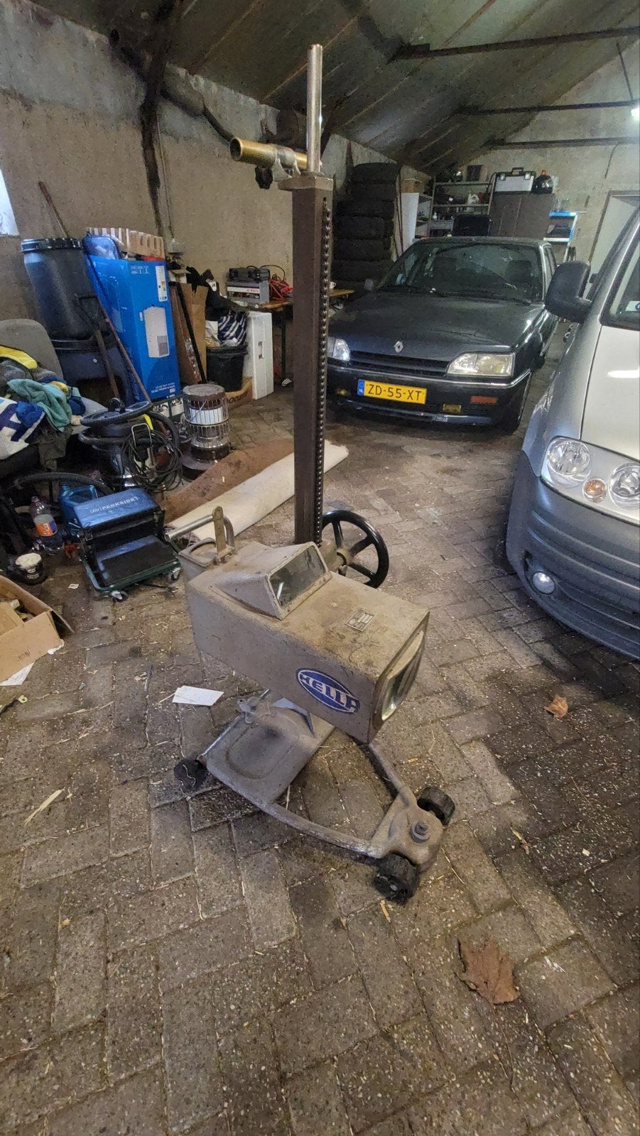 Hella SEG 15 Koplamp Afstelapparaat (Bouwjaar 1964), Ophalen