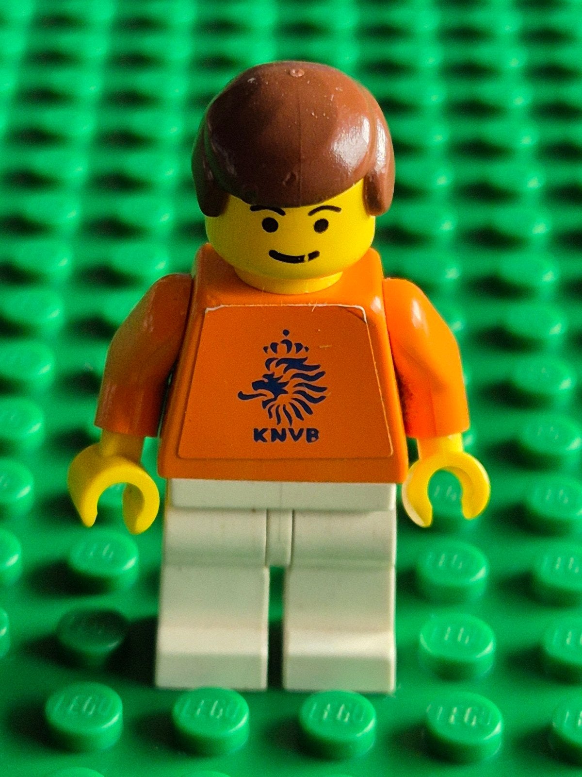 Lego KNVB Minifiguur Oranje Shirt - Voetbal Fan, Inclusief minifiguren, Gebruikt, Overige thema's, Lego