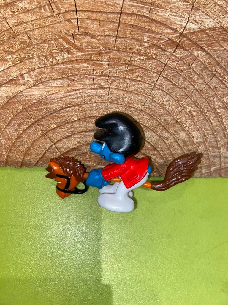 Smurfen super smurf stokpaardje, Verzamelen, Ophalen of Verzenden, Zo goed als nieuw, Verschillende Smurfen