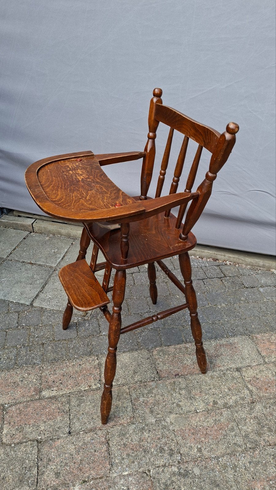 Vinted kinderstoel, Ophalen