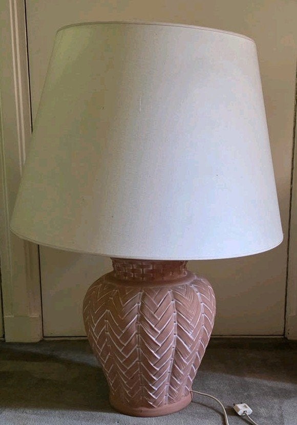 Tafellamp, Huis en Inrichting, Lampen | Tafellampen, Ophalen, Gebruikt, Keramiek, Met kap