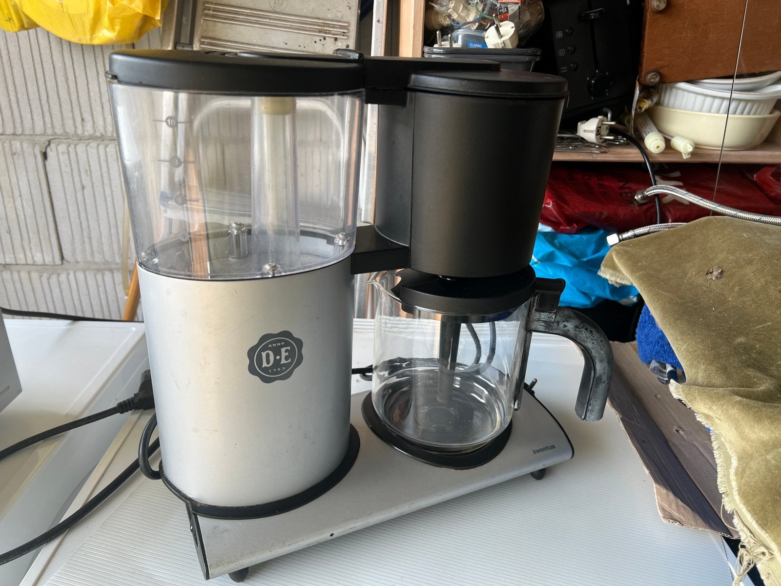 Zeldzaam Douwe Egberts (inventum) koffiezetapparaat, Witgoed en Apparatuur, Ophalen of Verzenden, Zo goed als nieuw, Koffiemachine
