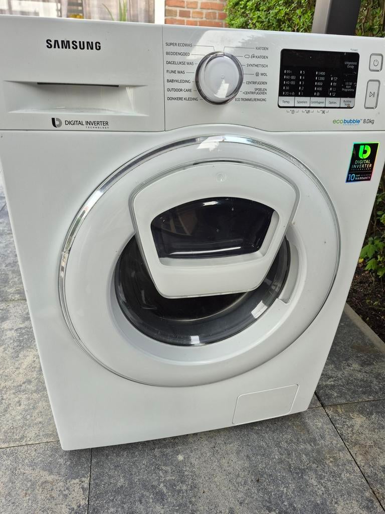 Samsung Wasmachine voor onderdelen (EcoBubble 8.0kg), 6 tot 8 kg, Minder dan 1200 toeren, Voorlader, Niet werkend