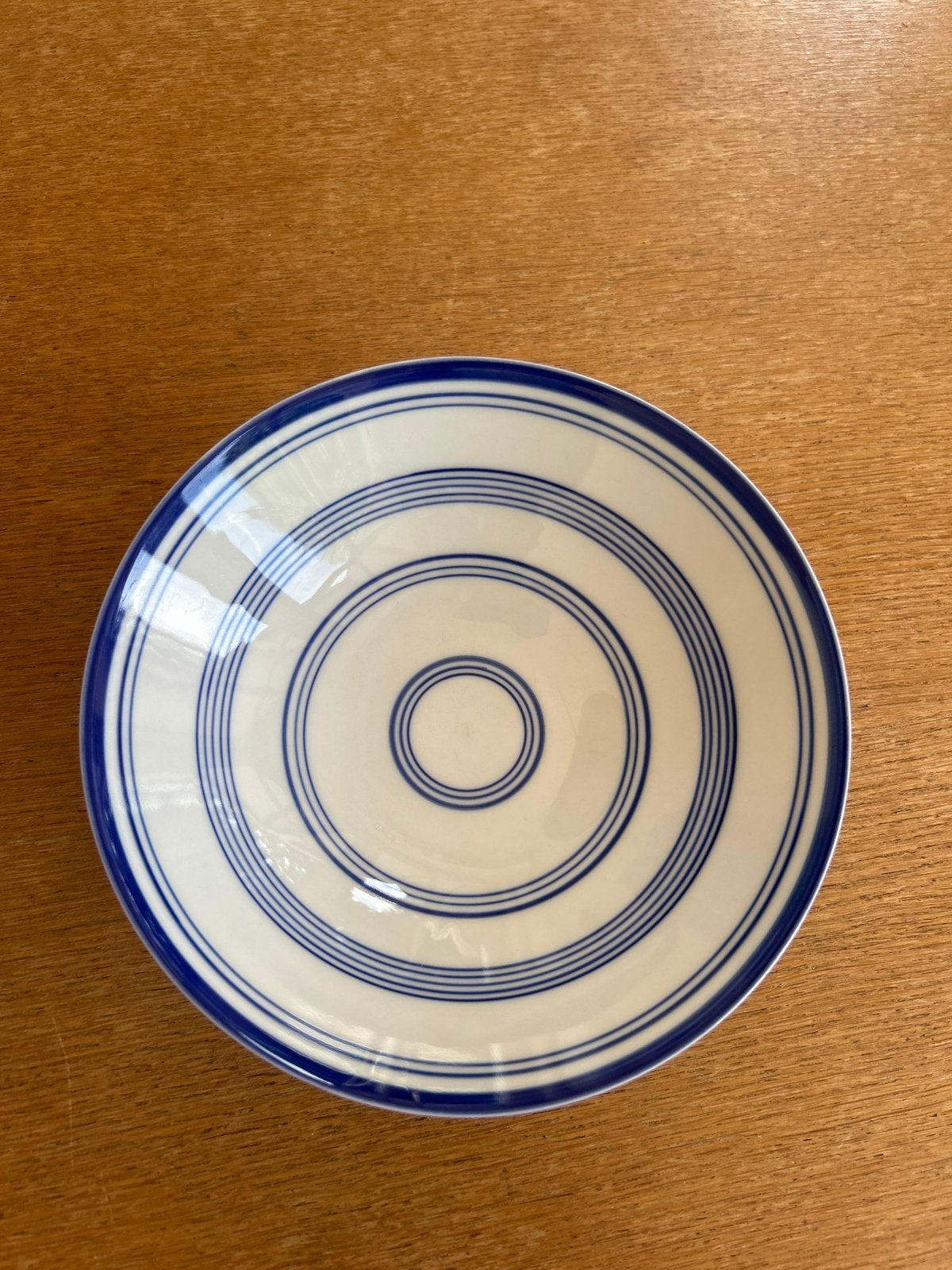 ASA Selection Schaal Blauw/Wit Handgeschilderd, Handbeschilderd, Porselein of Keramiek, Schaal, Rond