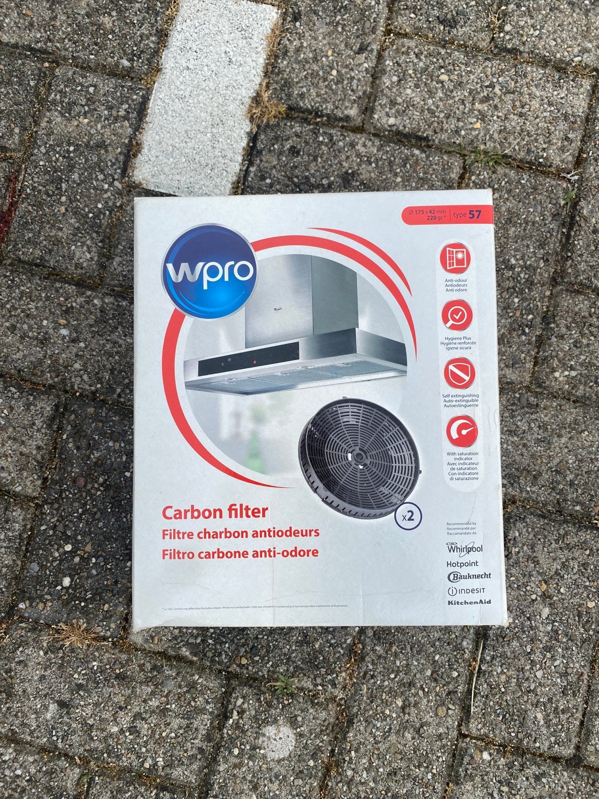 Wpro Carbon filter type 57 nieuw, Ophalen of Verzenden, Nieuw, Recirculatie