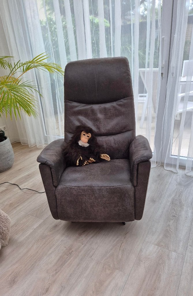 Relax Fauteuil - Draaibaar - Elektrisch, Ophalen, Overige materialen, Gebruikt, 75 tot 100 cm