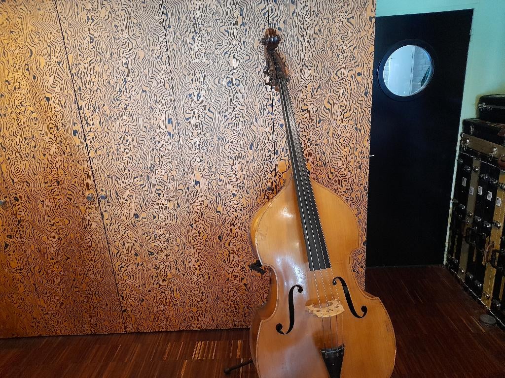 RARE 1950's Hoyer double bass, Ophalen of Verzenden, Gebruikt, 3/4-contrabas