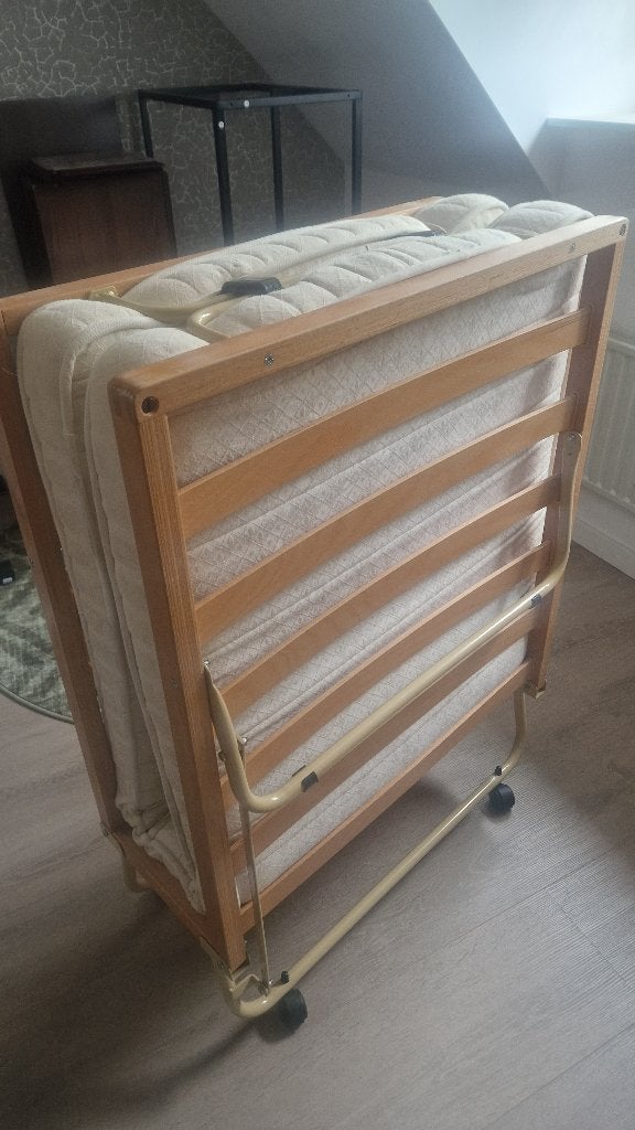 Opklapbed, Huis en Inrichting, Ophalen, Gebruikt, Eenpersoons, 80 cm