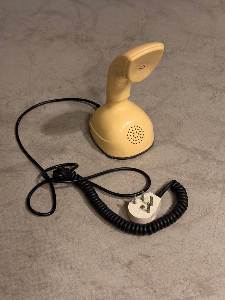 Vintage PTT Telefoon met Draaischijf - Crème/Zwart, Telecommunicatie, Vaste telefoons | Handsets en Draadloos, Ophalen of Verzenden