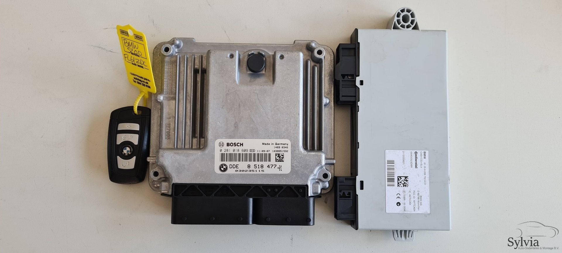 Startset ECU + Contactslot BMW 5 Serie F10 F11 520D motorcod, Gebruikt, -, -, Ophalen of Verzenden