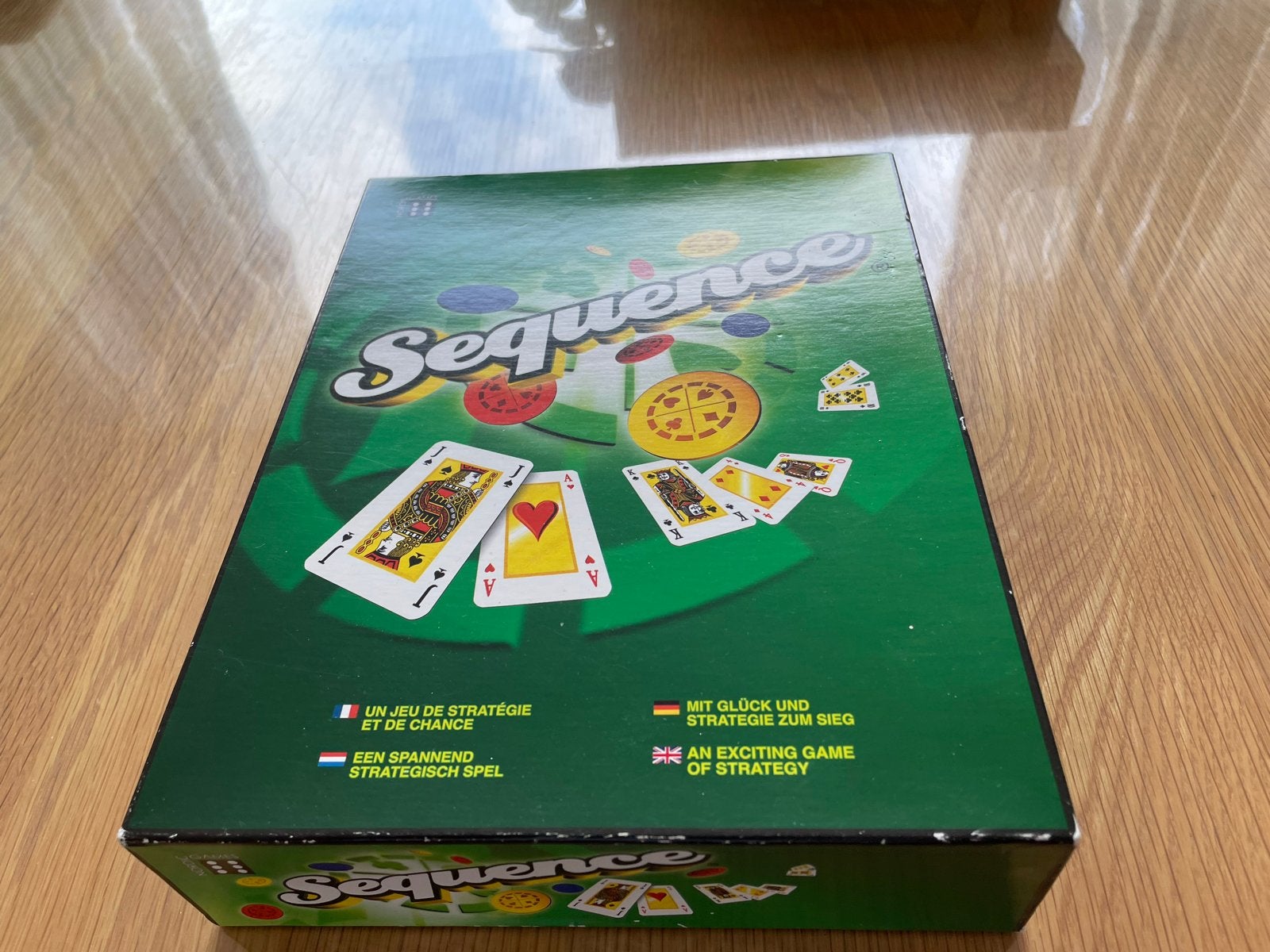 Sequence bordspel - Strategisch kaartspel, Drie of vier spelers, Ophalen, Zo goed als nieuw
