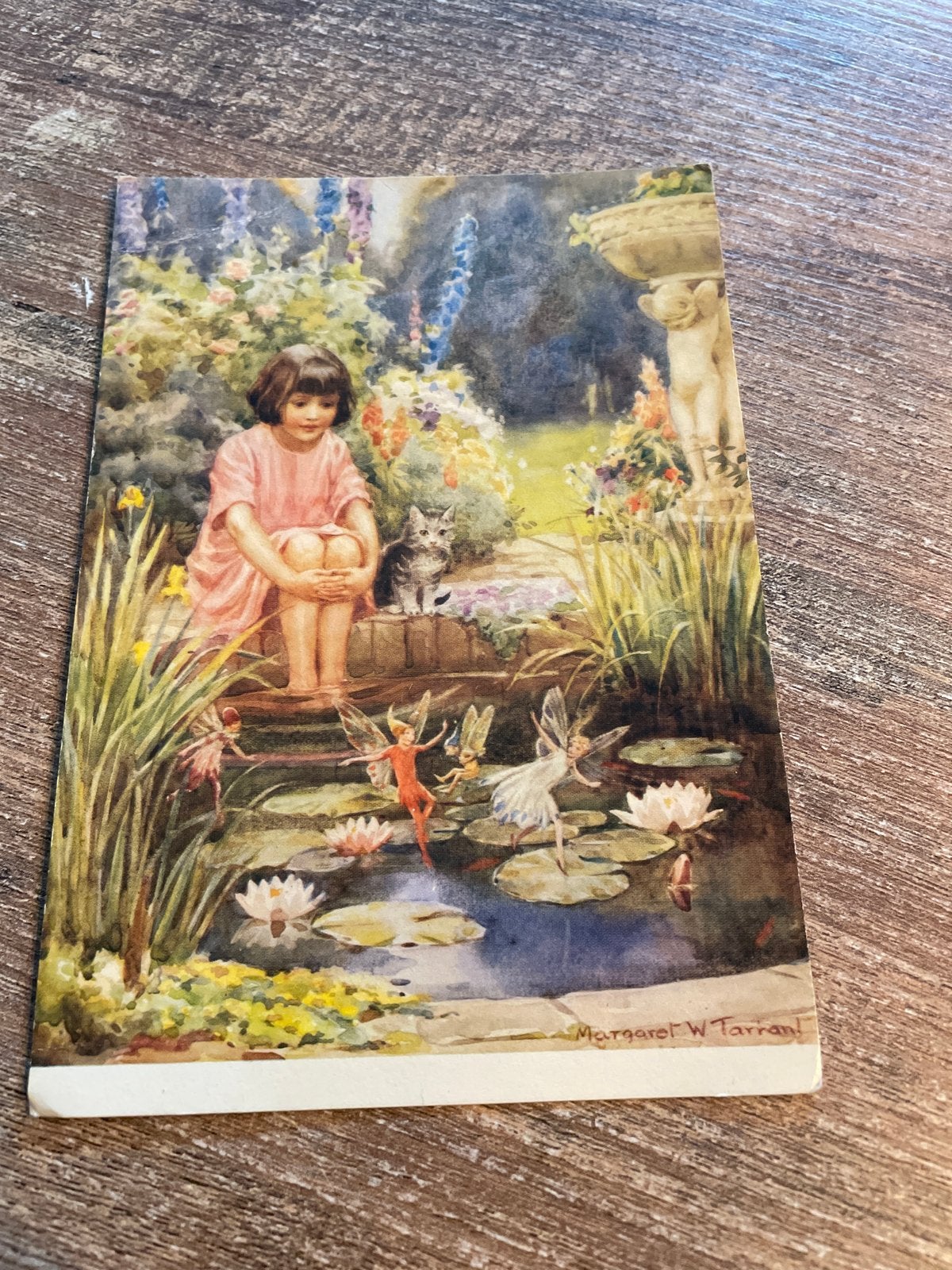 Vintage Ansichtkaart: Margaret W. Tarrant - Waterlelie Vijve, Ophalen of Verzenden, Gelopen, Kinderen