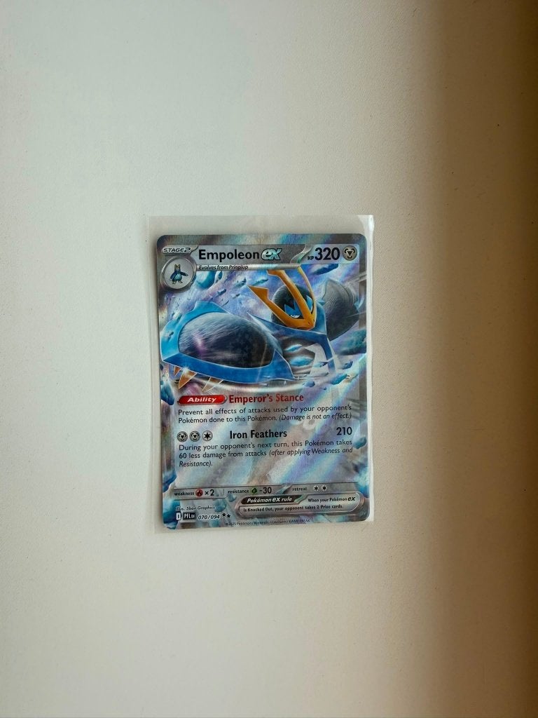 Empoleon EX 070 Phantasmal Flames, Ophalen of Verzenden, Nieuw, Losse kaart, Foil
