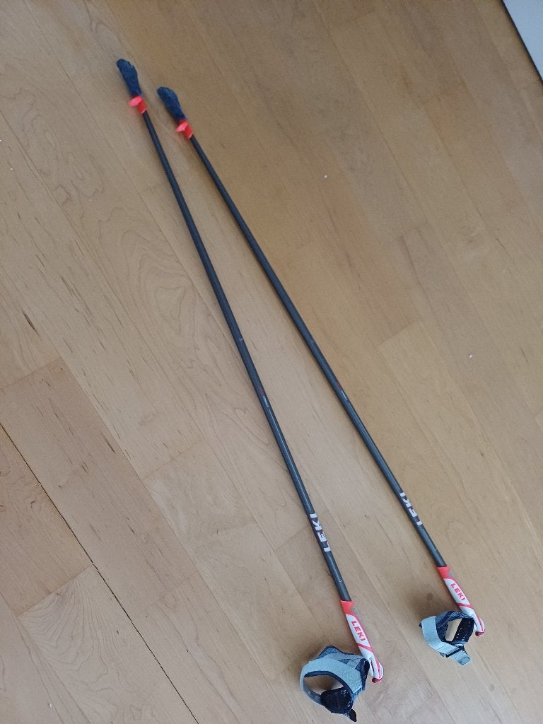 Leki Flash Carbon Nordic Walking stokken. 115 cm, Ophalen of Verzenden, Zo goed als nieuw, Wandelstok