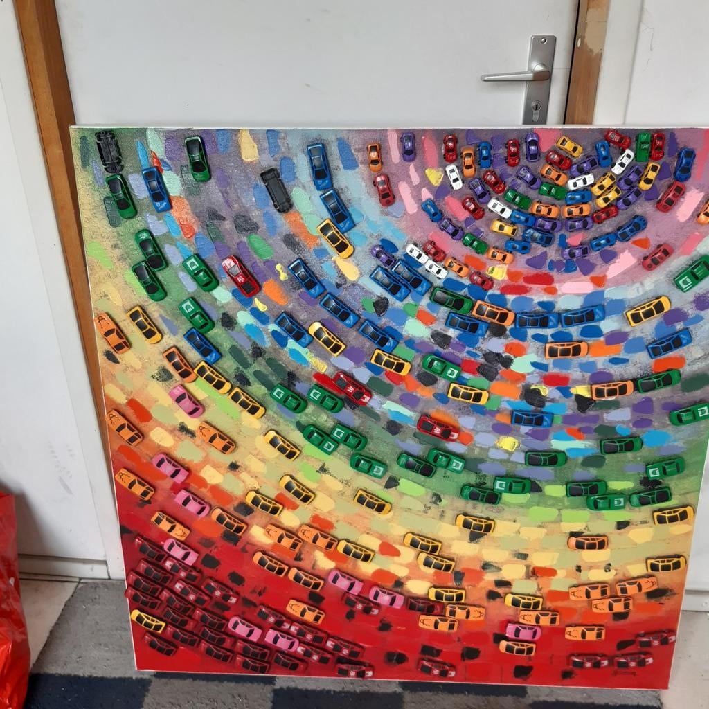 Modern design schilderij canvas, Ophalen