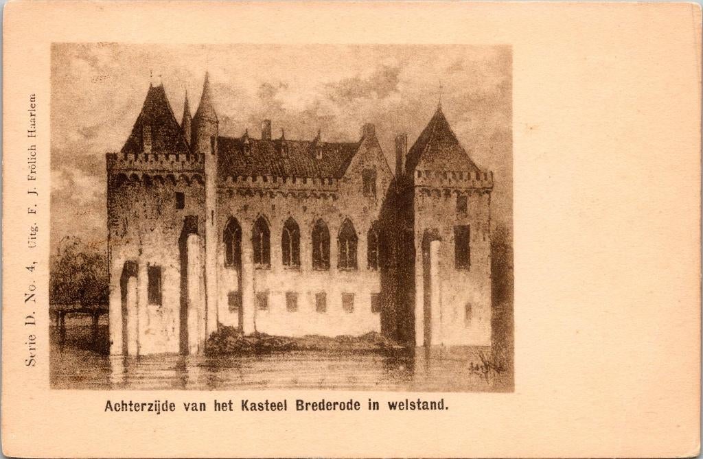 Achterzijde van het Kasteel Brederode in welstand