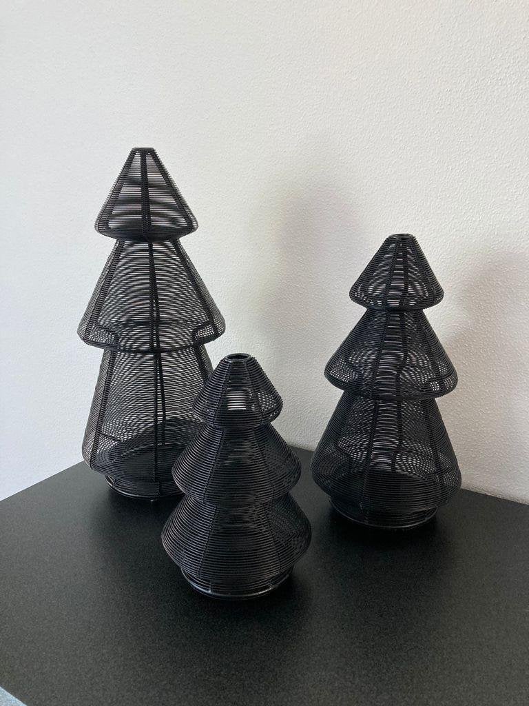 Colmore kerstboom waxine houder zwart metaal S-M of L Nieuw, 25 tot 50 cm, Zwart, Nieuw, Ophalen of Verzenden