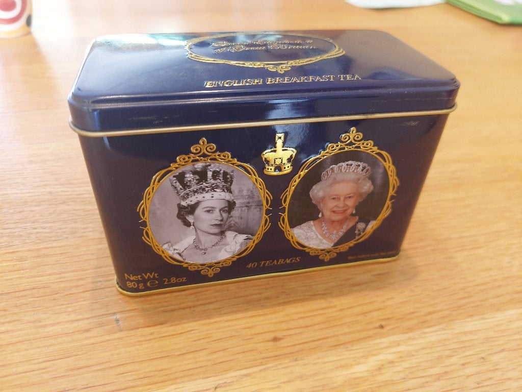 blikje English breakfast tea, koningin Elizabeth II, Ophalen of Verzenden, Overige