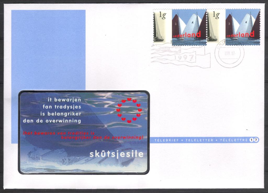 Telebrief 17 - vakantie 1997 - skûtjesile, Verzenden, Envelop
