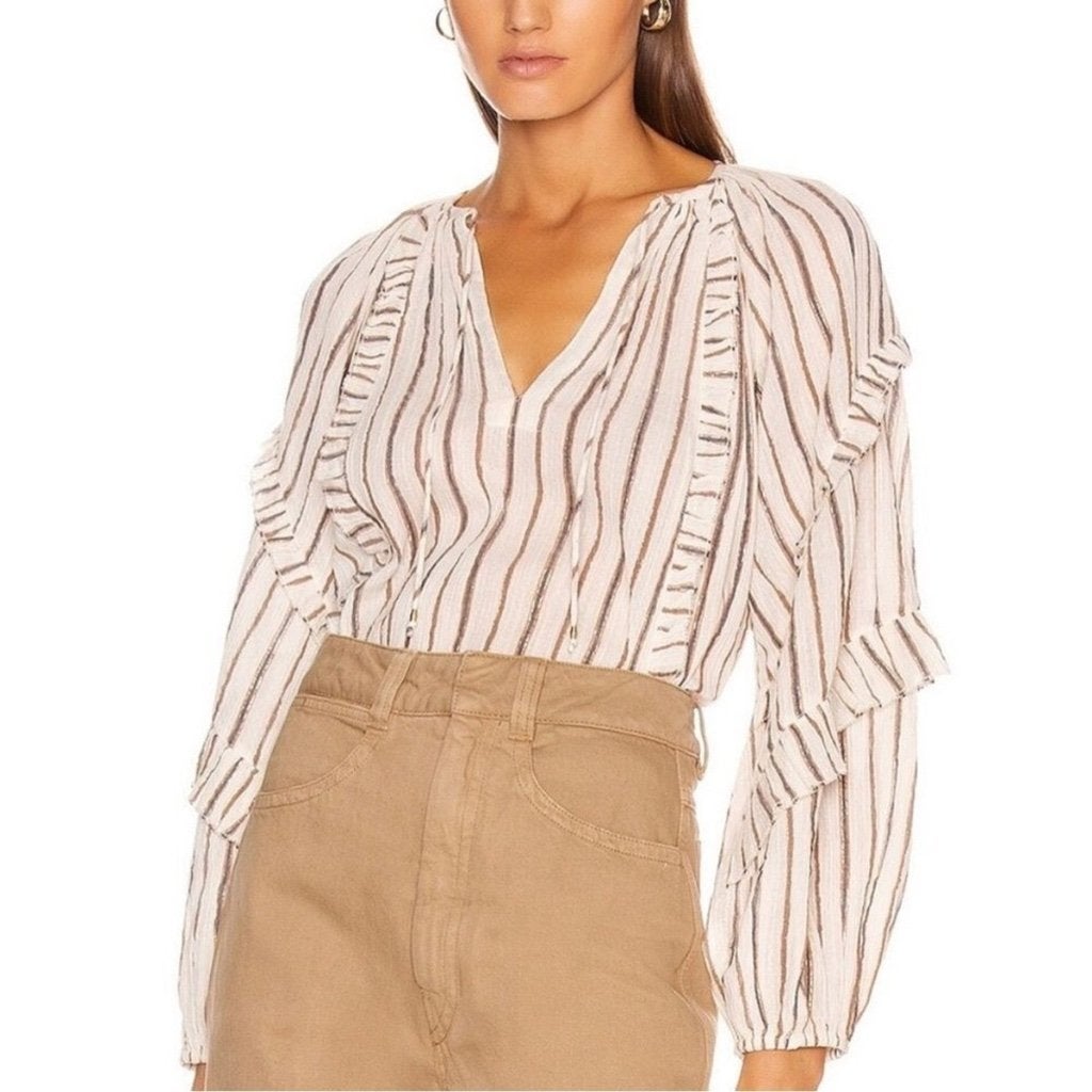 Ulla Johnson blouse Liana mt 2= 36/38, Meerkleurig, Ophalen of Verzenden, Zo goed als nieuw, Maat 36 (S)