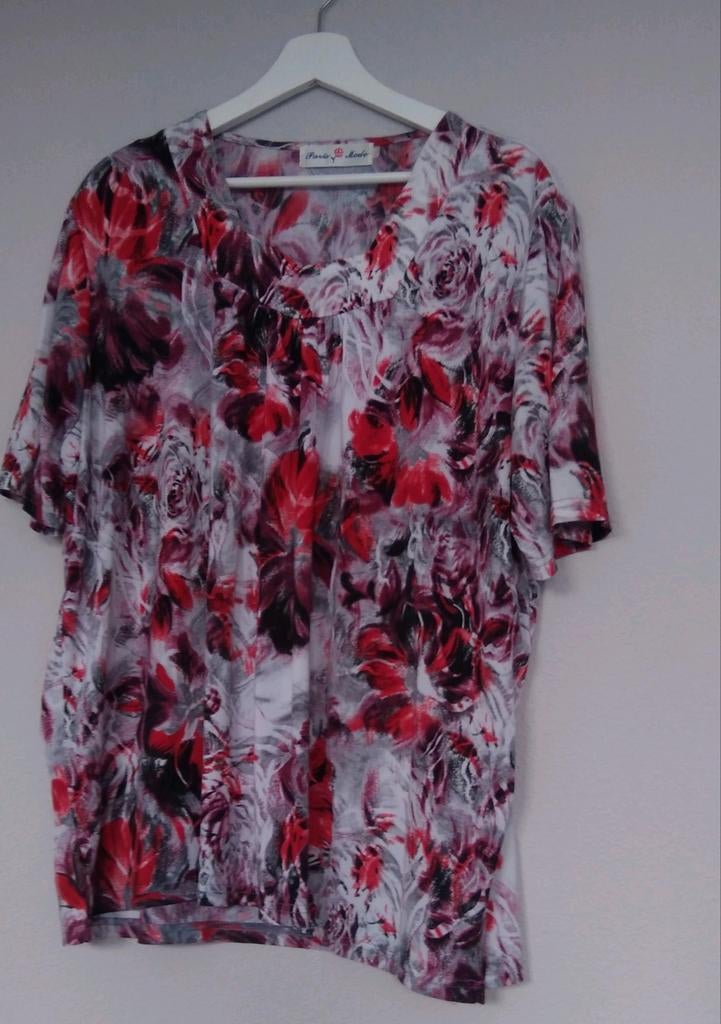 Paris of Mode T-shirt met bloemenprint, Maat 46/48 (XL) of groter, Paris of mode, Ophalen of Verzenden, Zo goed als nieuw