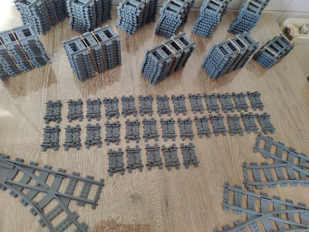 Lego treinrails zie foto,s, Ophalen of Verzenden, Gebruikt, Lego