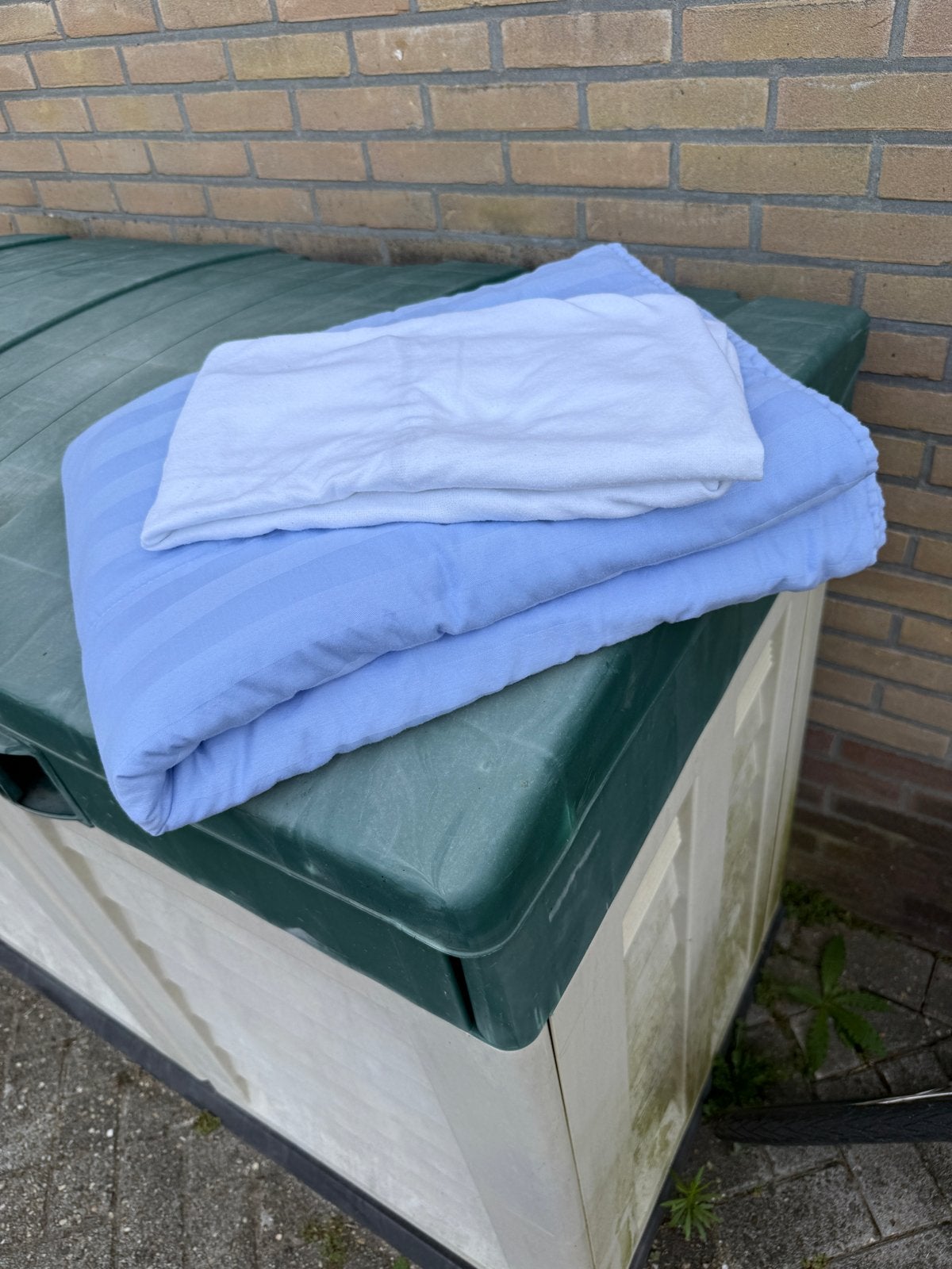 Partij kinder dekbedden inclusief hoeslakens, Ophalen, Gebruikt, Eenpersoons, Blauw