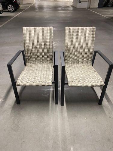 tuin-stoelen, Tuin en Terras, Ophalen, Gebruikt, Kunststof, Stapelbaar