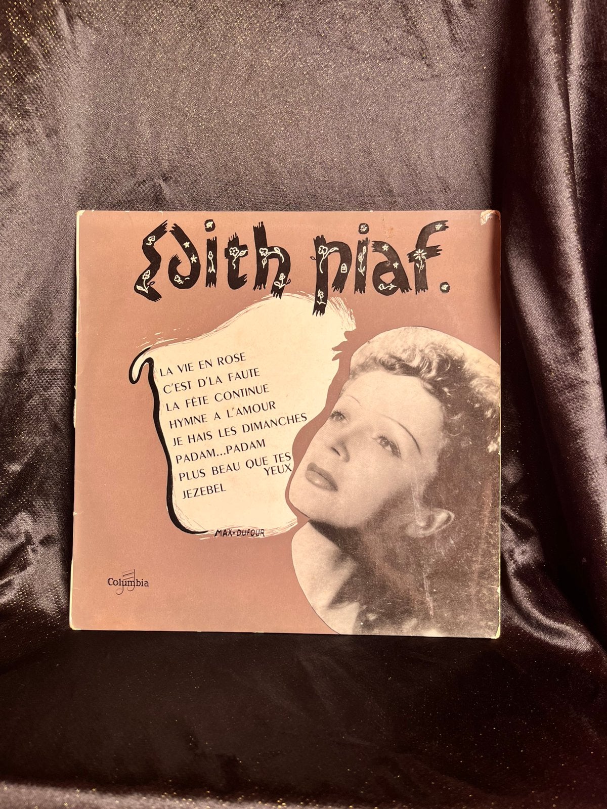 Édith Piaf Vintage 10 inch LP - Franse Persing (33 FS 1008), Ophalen, Gebruikt, 10 inch