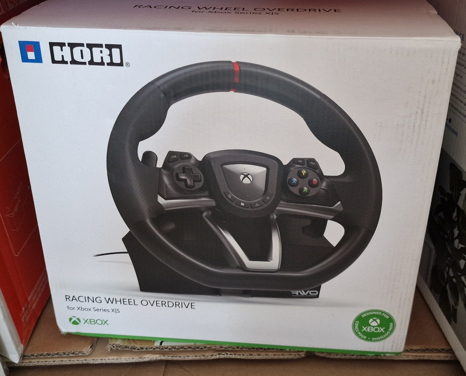 Hori racestuur met pedalen voor Xbox, Ophalen of Verzenden, Zo goed als nieuw, Stuurtje of Sportattribuut, Xbox One
