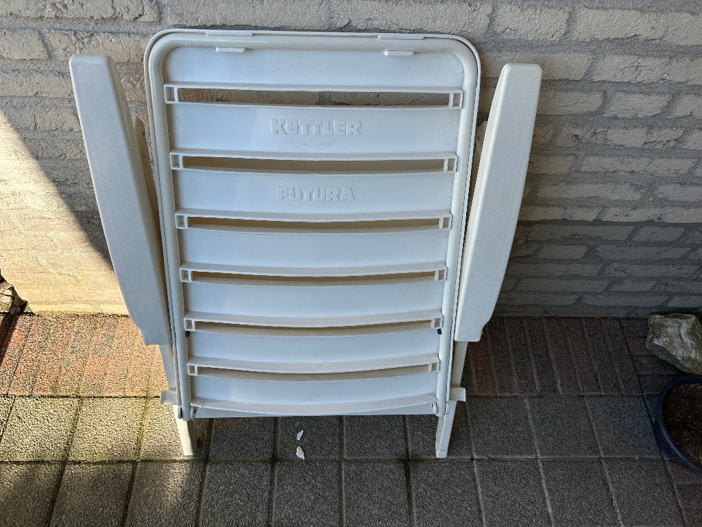 Kettler Tuinstoelen .Type Futura.Kunststof / aluminium 1209, Tuin en Terras, Ophalen, Gebruikt, Kunststof, Inklapbaar