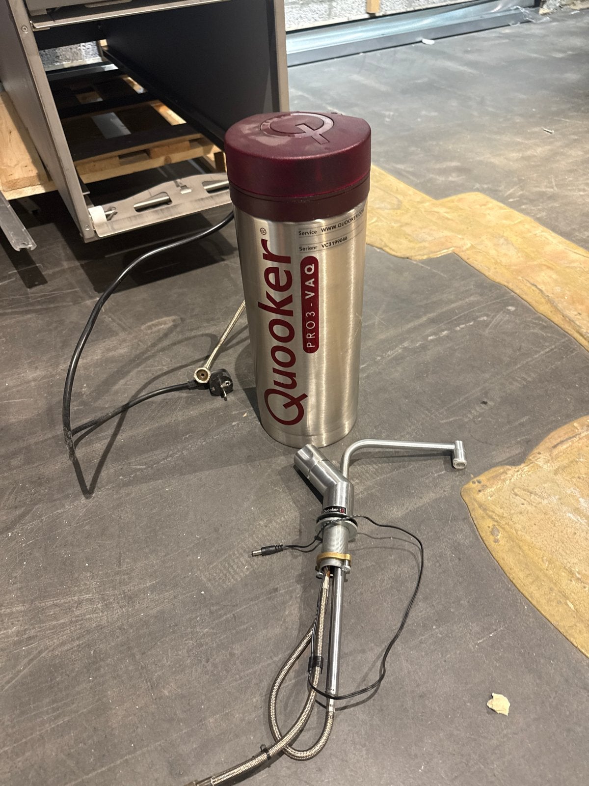 Quooker PRO3-VAQ 3L kokendwaterreservoir met kraan, Ophalen of Verzenden, Gebruikt