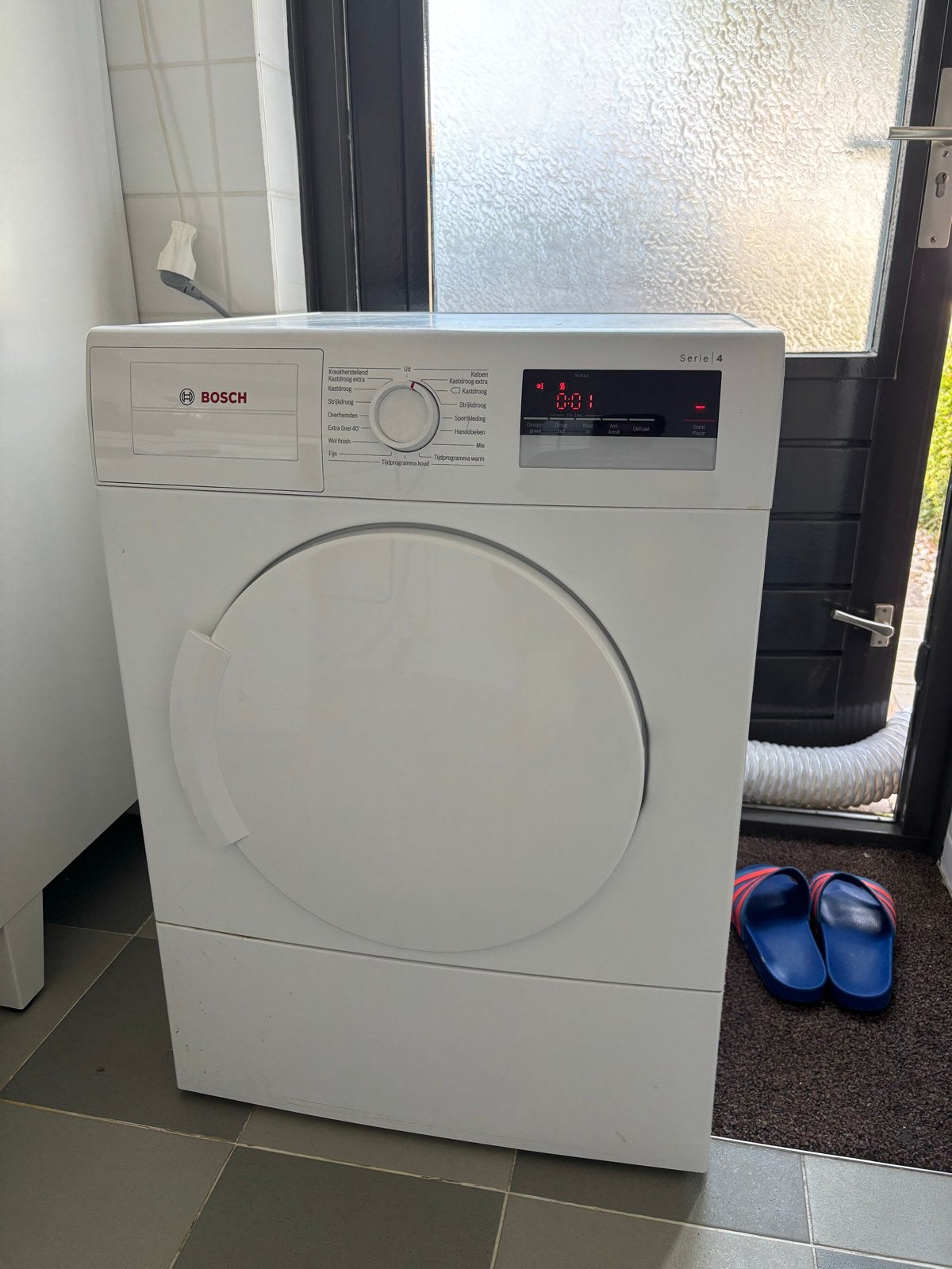 Bosch Serie 4 WTA73201NL luchtafvoer - Zo goed als nieuw, Witgoed en Apparatuur, Ophalen, 6 tot 8 kg, Luchtafvoer, Zo goed als nieuw