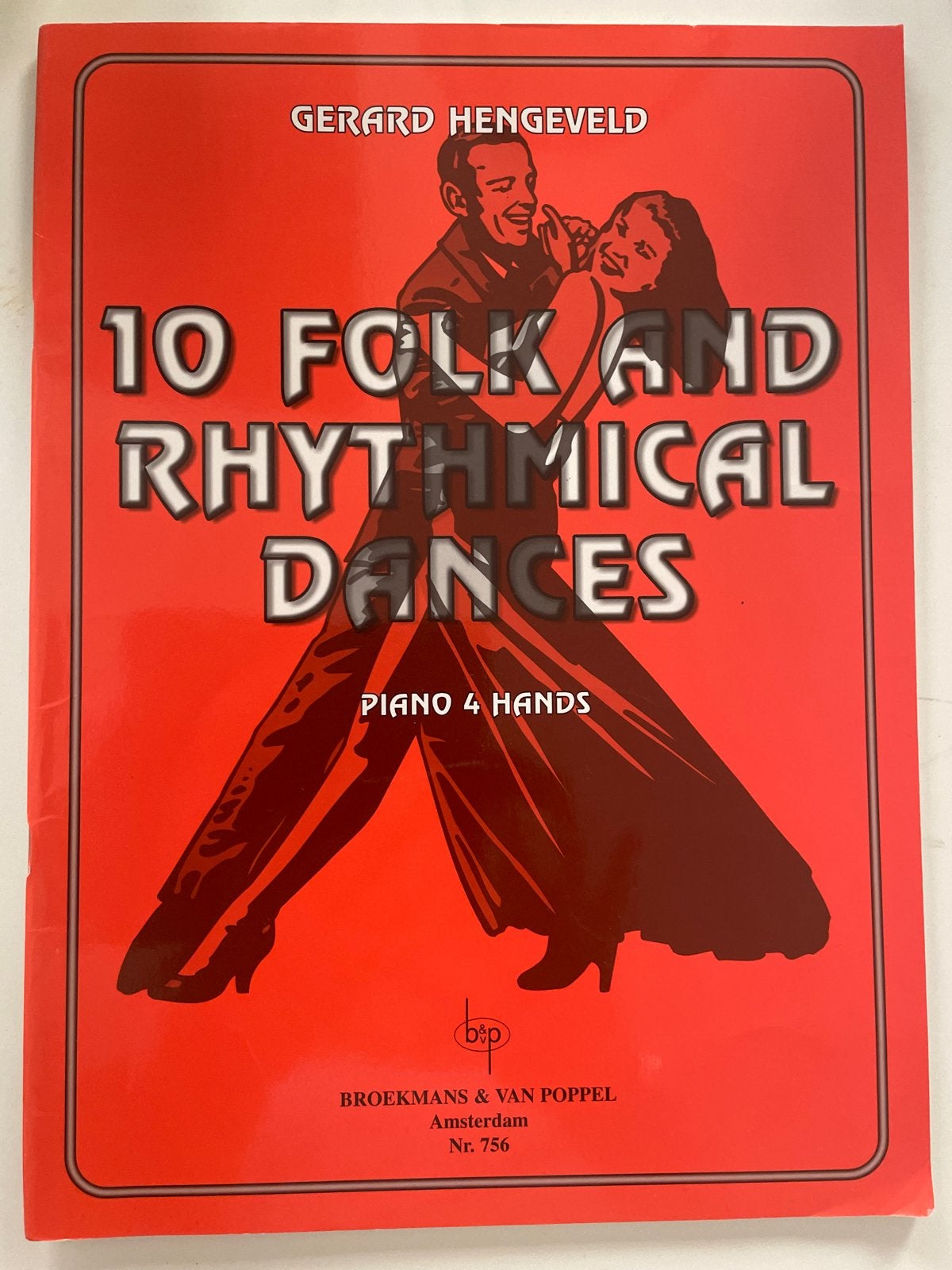 Gerard Hengeveld - 10 Folk and Rhythmical Dances Piano 4 Han, Muziek en Instrumenten, Klassiek, Ophalen of Verzenden, Zo goed als nieuw