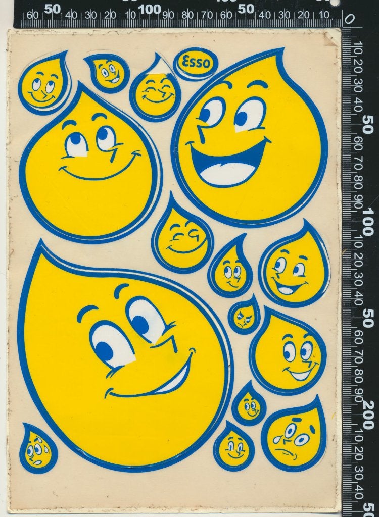 Sticker: Esso (Stickervel), Verzamelen, Stickers, Zo goed als nieuw, Auto of Motor, Ophalen of Verzenden