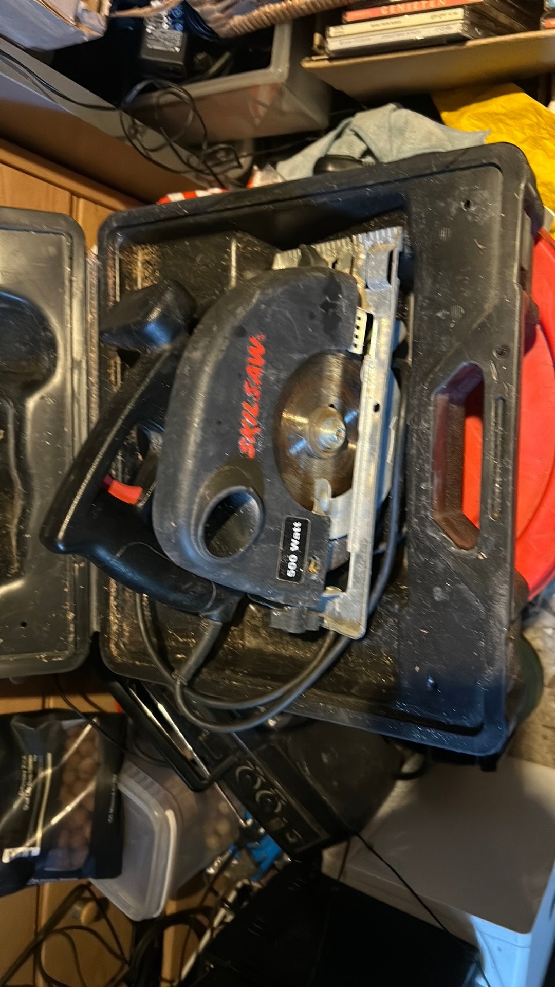 Skil saw - zaag machine, Ophalen of Verzenden, Zo goed als nieuw, 1200 watt of meer, 30 tot 70 mm
