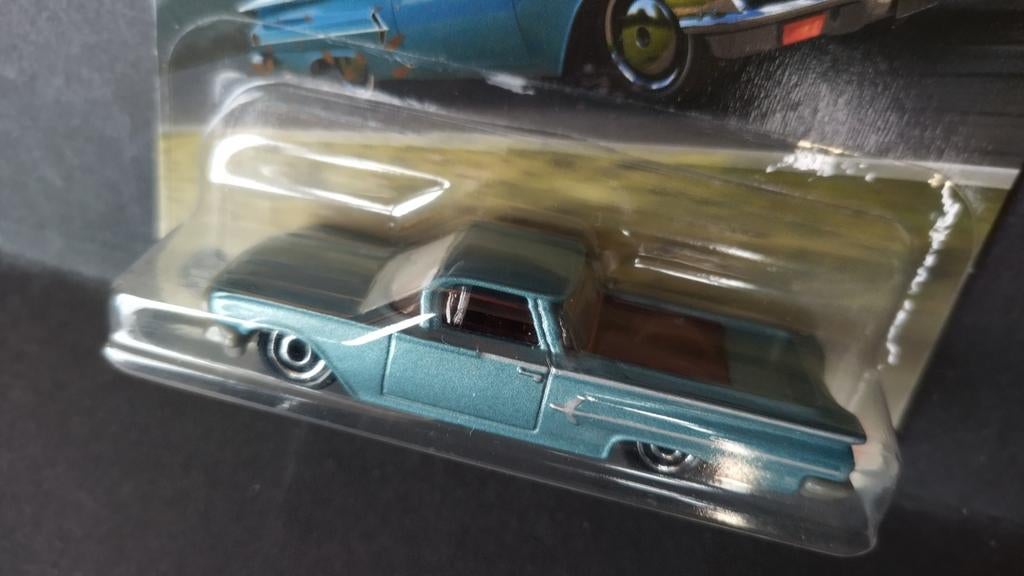 Chevrolet El Camino 1960 Blue 1:64 3inch Matchbox Pol, Auto, Verzenden, Nieuw, Matchbox@mattel.com