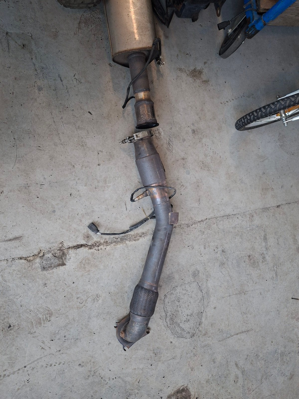 downpipe met katalysator golf 6/5 GTI, Auto-onderdelen, Ophalen of Verzenden