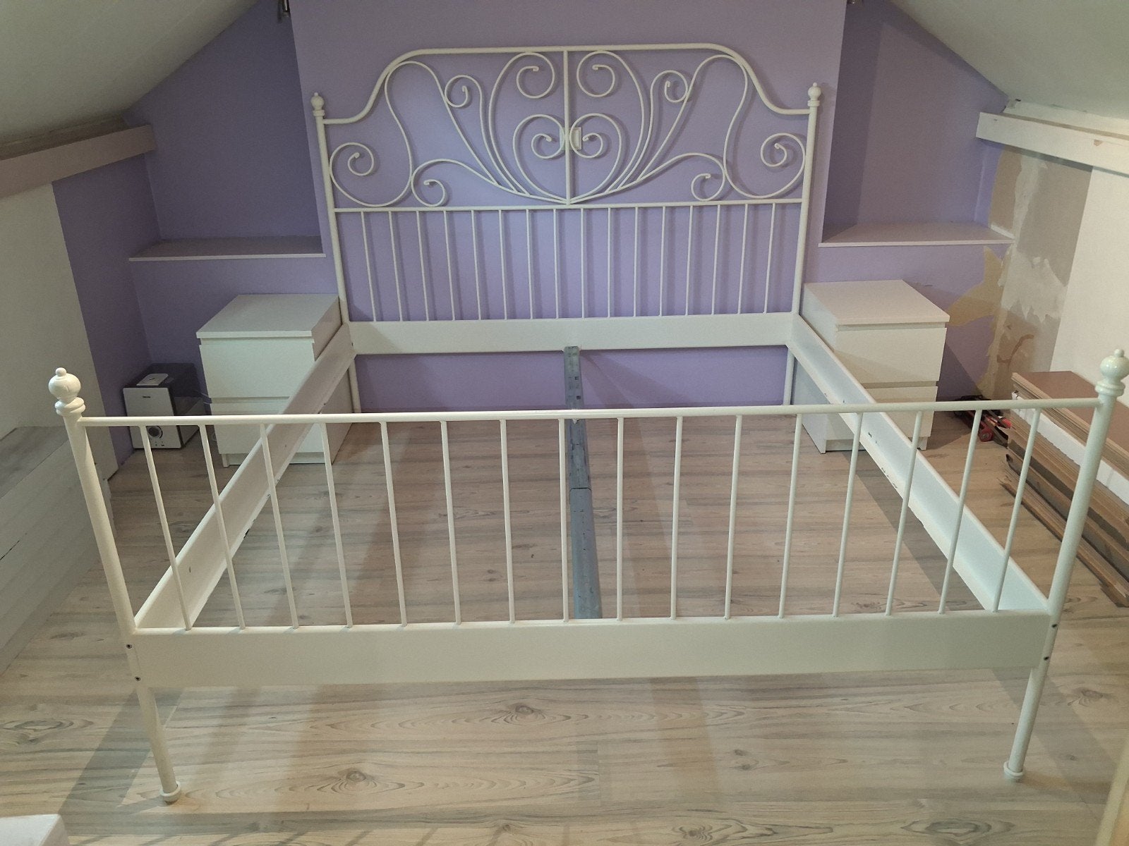 ikea leirvik 2 persoons bedframe 180 cm, Ophalen, Gebruikt, Tweepersoons, 180 cm