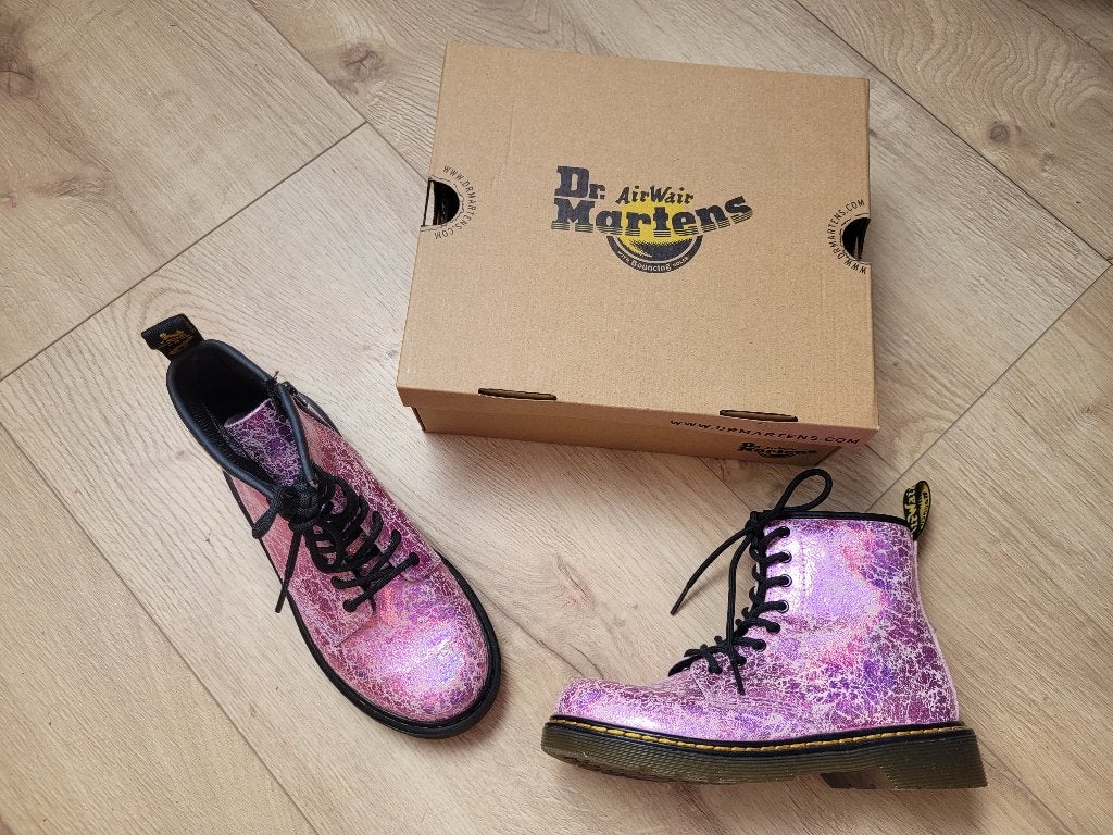 DR. MARTENS Disco Crinkle roze veterboots maat 35 ~ SJ2403, Kinderen en Baby's, Kinderkleding | Schoenen en Sokken, Dr. Martens