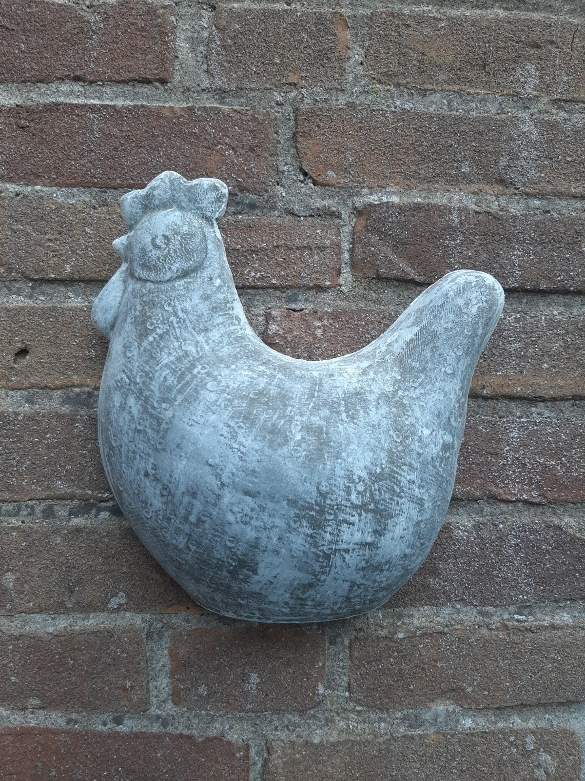 Kip wanddecoratie betonnen beeld tuinbeeld beton, Tuin en Terras, Tuinbeelden, Ophalen of Verzenden, Overige materialen, Overige typen