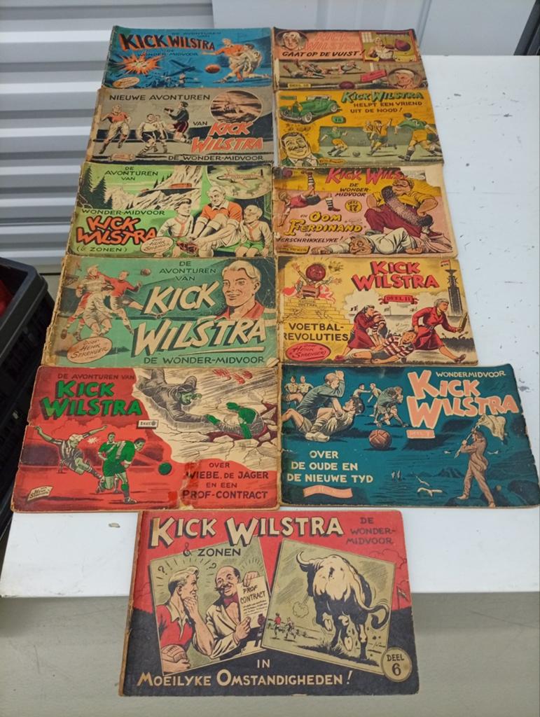 11 stuks hele oude strips van Kick Wilstra, Boeken, Meerdere stripboeken, Ophalen of Verzenden, Gelezen