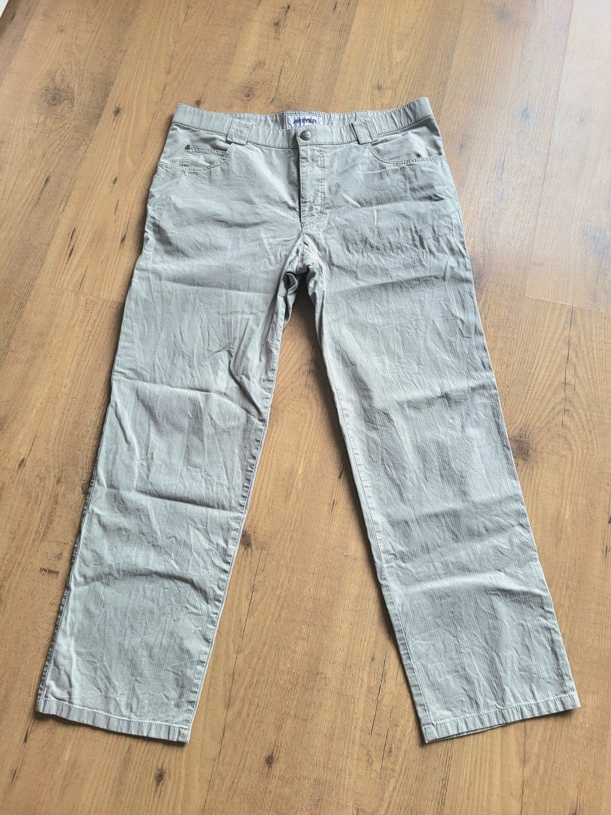 Comfortabele Meyer Herenbroek Lichtgrijs/Beige Maat 25, Maat 48/50 (M), Meyer, Ophalen of Verzenden, Zo goed als nieuw