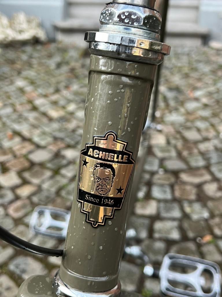 Exclusieve Achielle bike, groene herenfietsen, rode velgen, Fietsen en Brommers, Ophalen, Zo goed als nieuw