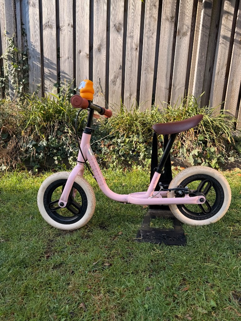 B'Twin Decathlon RunRide loopfiets roze - met handrem, Ophalen, Gebruikt, Velgrem, Minder dan 16 inch