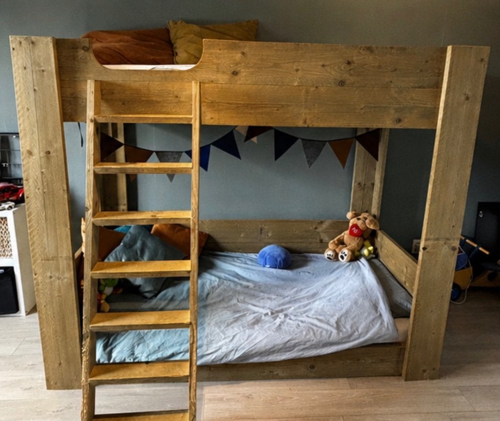 Steigerhouten Van Londen Stapelbed, Kinderen en Baby's, Kinderkamer | Stapelbedden en Hoogslapers, Ophalen, Gebruikt, Stapelbed