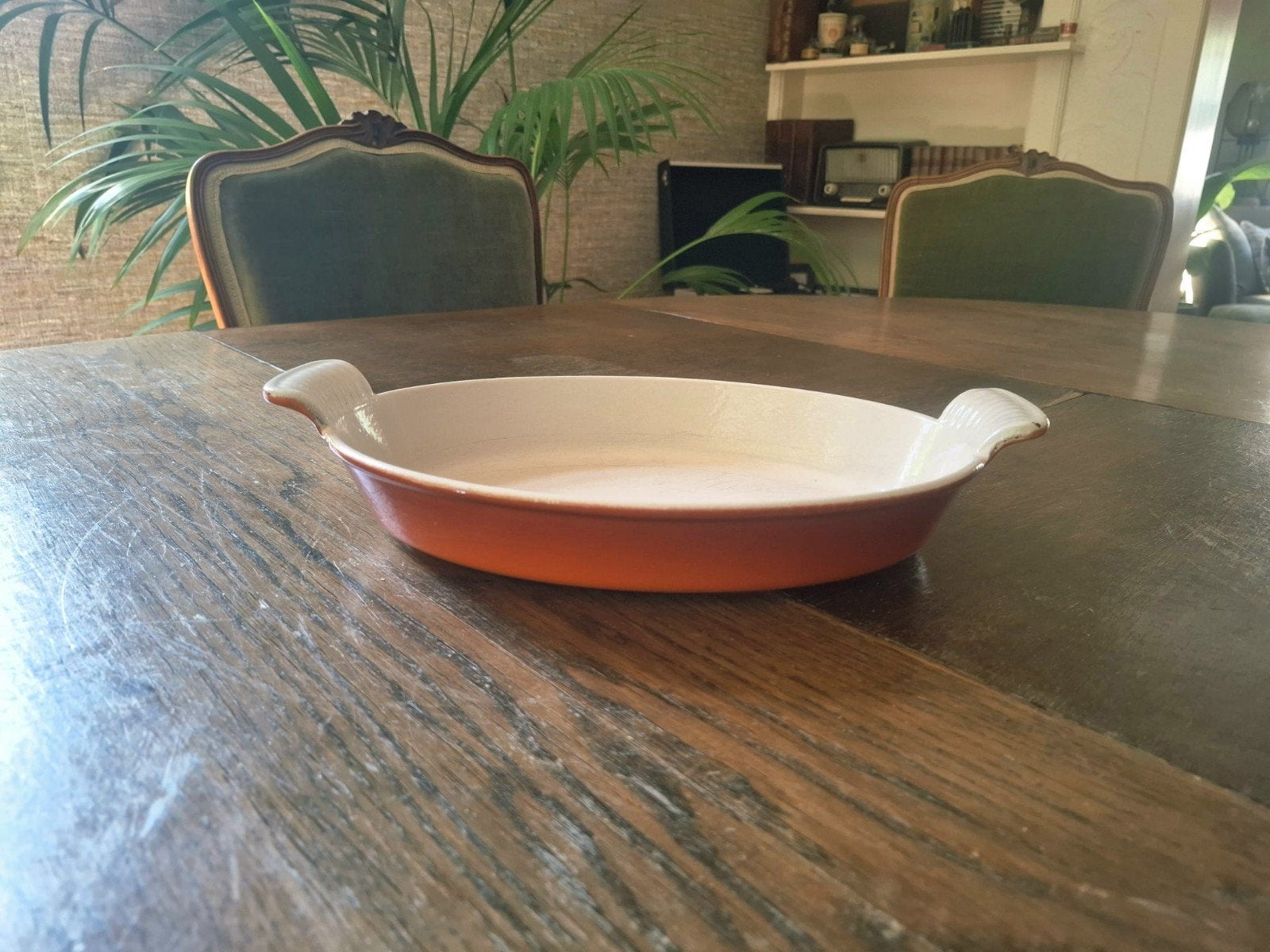 Le Creuset Coussances Ovenschaal - Oranje, Le Creuset, Ophalen of Verzenden, Steen/keramiek, Oranje