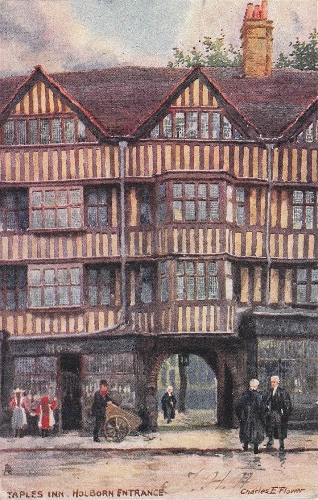 703-289-033 London Staples Inn Holborn Entrance, Verzenden, Voor 1920, Engeland